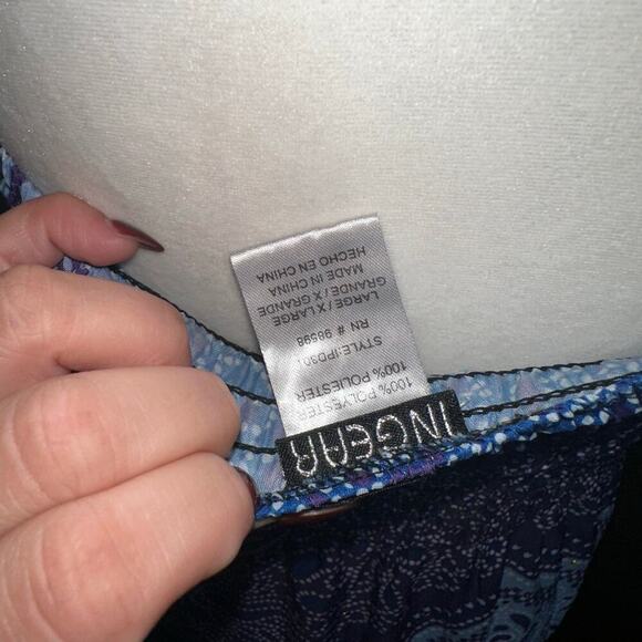 Y2k midi blue sequin paisley dress - Picture 2 of 4